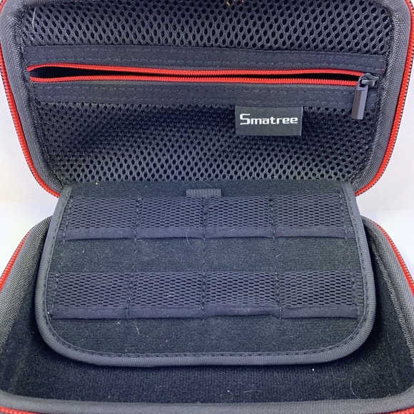 Nintendo 3DS XL DS DSi Smatree Smatcase Carry Case Black Red - Picture 3 of 5